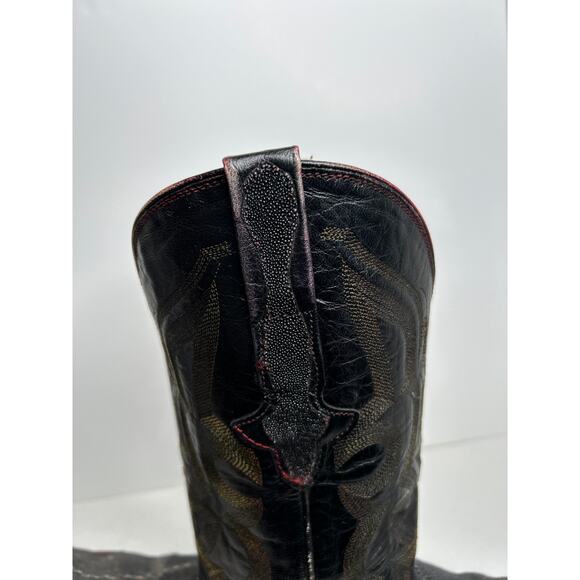 Genuine Stingray Pointed Toe Montenegro Cowboy Boots Size 27/US ~9 - Picture 12 of 16